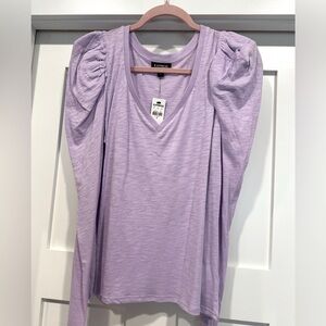NWT Express puff sleeve top sz M